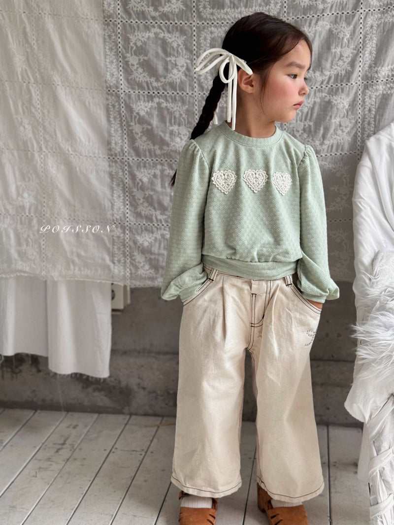 Poisson - Korean Children Fashion - #todddlerfashion - Ribbon Stone Pants - 6