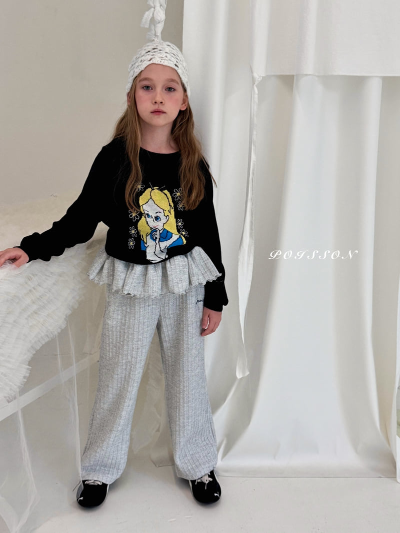 Poisson - Korean Children Fashion - #todddlerfashion - Knit Frill Pants - 3