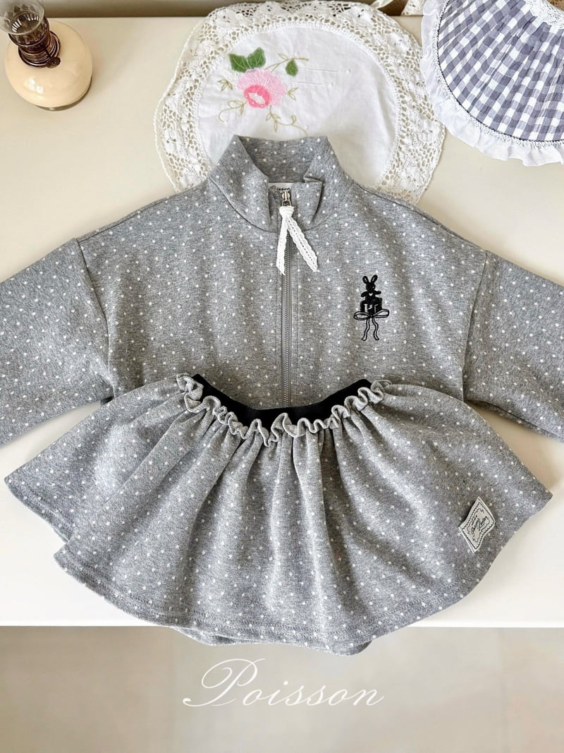 Poisson - Korean Children Fashion - #todddlerfashion - Dot Zip-Up - 10