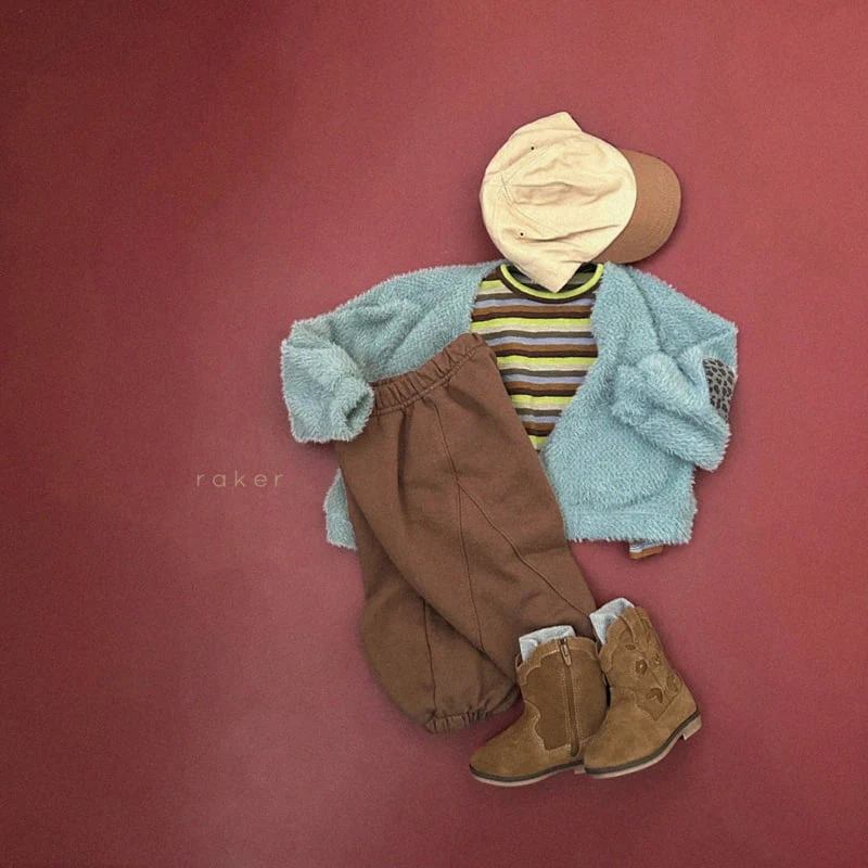 Raker - Korean Children Fashion - #designkidswear - Hazelnut Striped Tee - 5