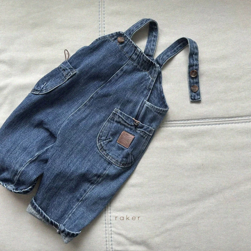 Raker - Korean Children Fashion - #discoveringself - Cargo String Overalls - 4