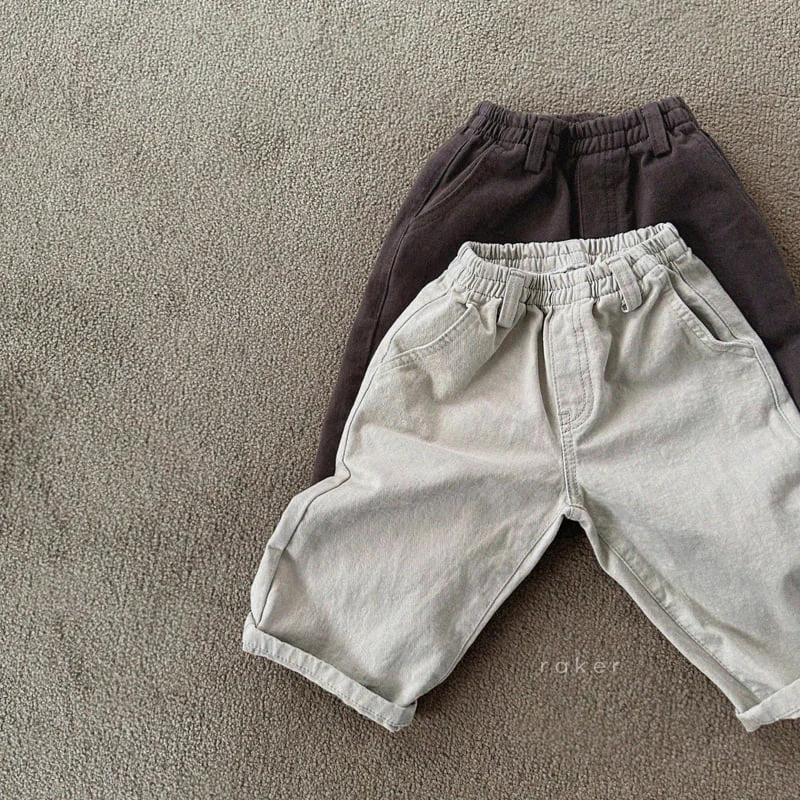 Raker - Korean Children Fashion - #kidzfashiontrend - Mini Mini Cotton Pants - 3
