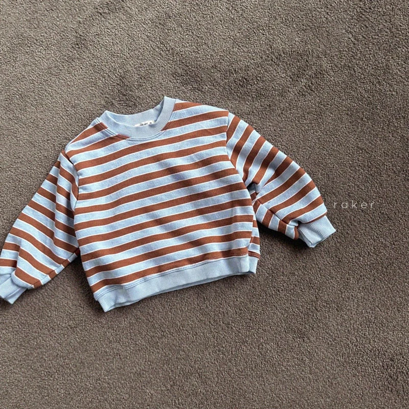 Raker - Korean Children Fashion - #todddlerfashion - Crayon Striped Sweatshirt - 2