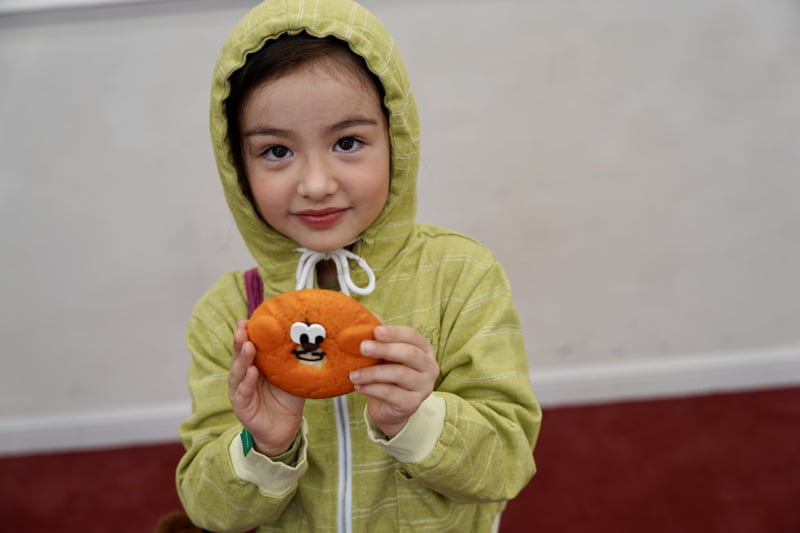 Ramijini - Korean Children Fashion - #kidsshorts - Brush Hooded Zip-Up - 2