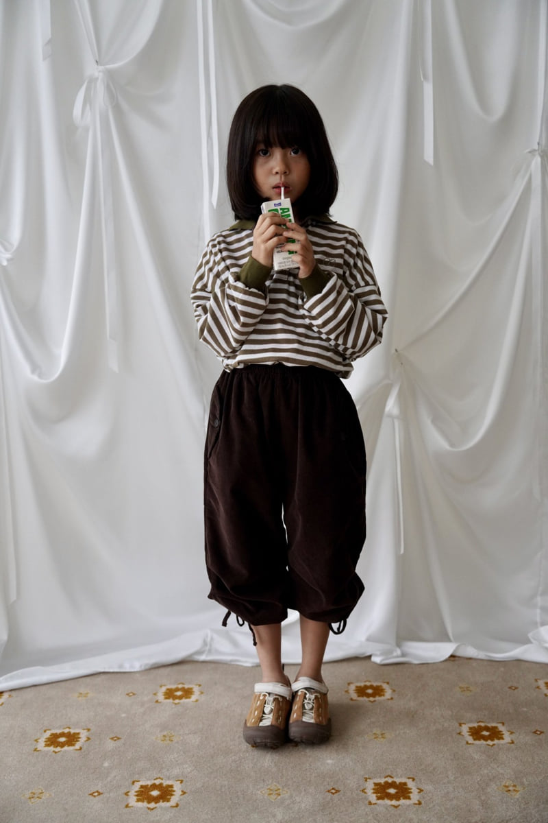 Ramijini - Korean Children Fashion - #magicofchildhood - Stripe Collar Tee - 9