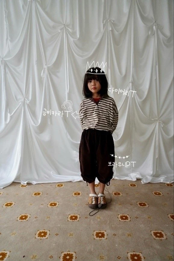 Ramijini - Korean Children Fashion - #minifashionista - Stripe Collar Tee - 10