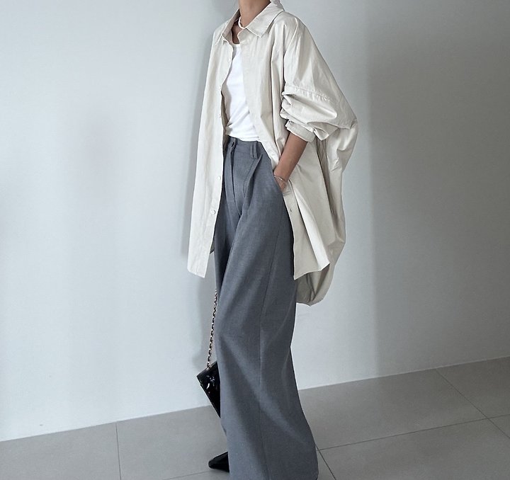 Ripple - Korean Women Fashion - #momslook - Clean Box Shirt - 2