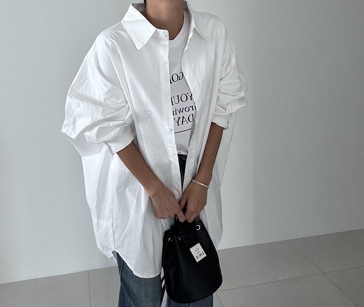 Ripple - Korean Women Fashion - #womensfashion - Clean Box Shirt - 4