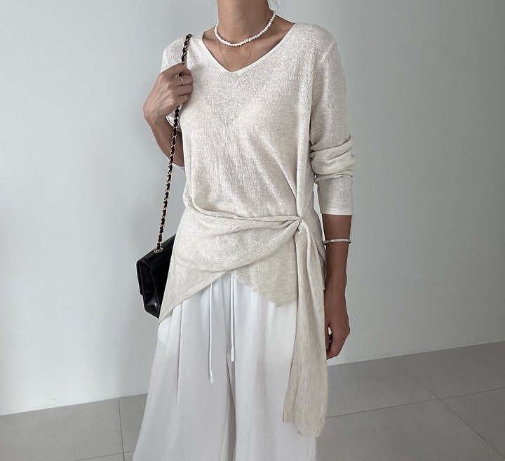 Ripple - Korean Women Fashion - #momslook - Armand Cross Knit - 2
