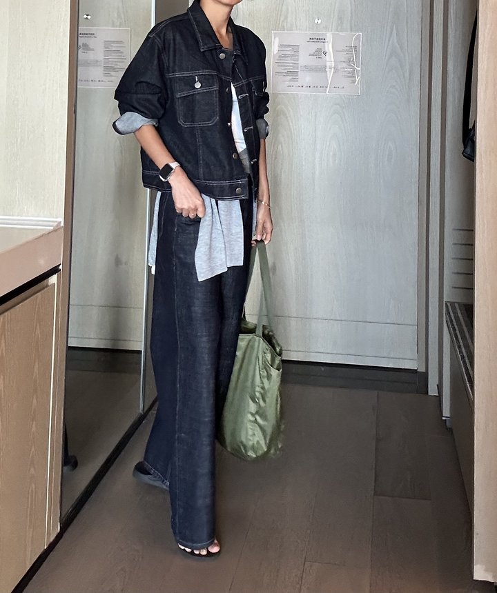 Ripple - Korean Women Fashion - #momslook - Indigo Denim Jacket - 3