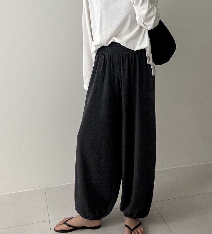 Ripple - Korean Women Fashion - #momslook - Knit Harem Pants - 3