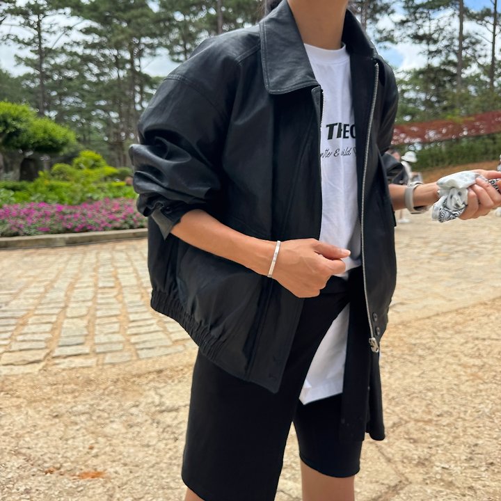 Ripple - Korean Women Fashion - #momslook - Cielo Leather Jacket