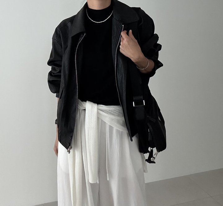 Ripple - Korean Women Fashion - #momslook - Cielo Leather Jacket - 3