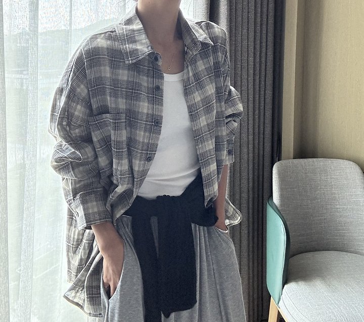 Ripple - Korean Women Fashion - #pursuepretty - Local Check Shirt - 6