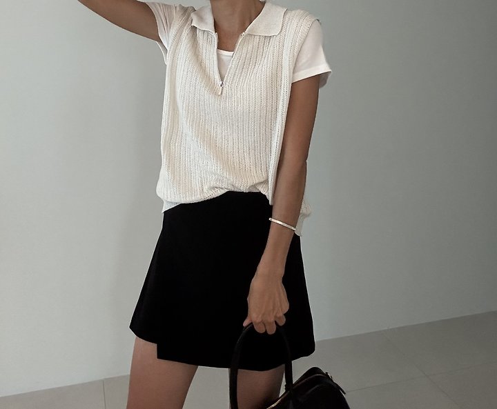 Ripple - Korean Women Fashion - #restrostyle - Park Collar Knit - 3