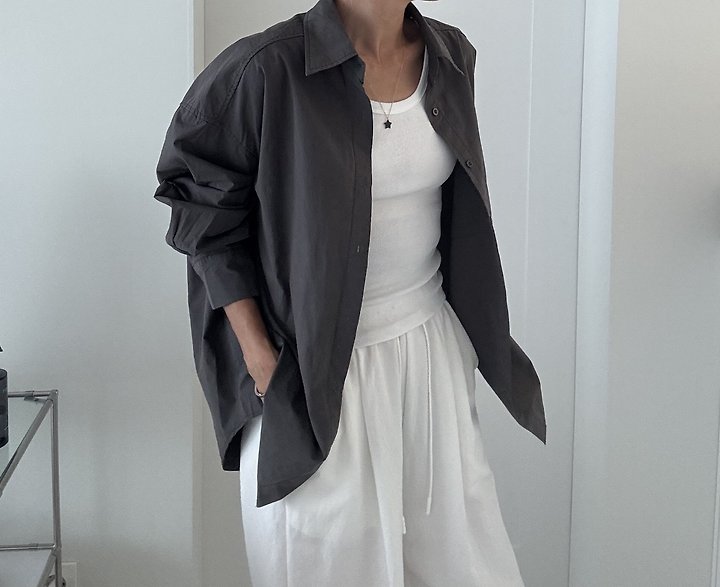 Ripple - Korean Women Fashion - #romanticstyle - Shift Box Shirt - 2
