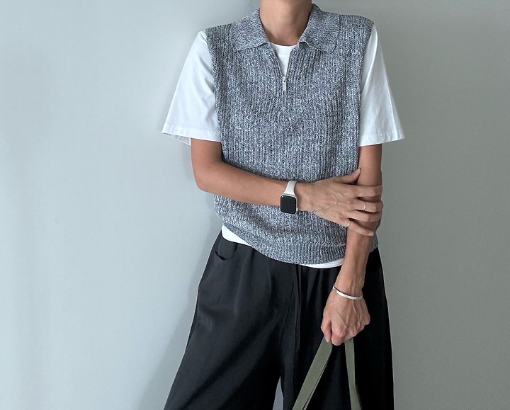 Ripple - Korean Women Fashion - #shopsmall - Park Collar Knit - 5