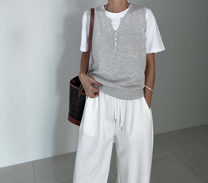 Ripple - Korean Women Fashion - #vintageinspired - Johnny Button Knit - 7