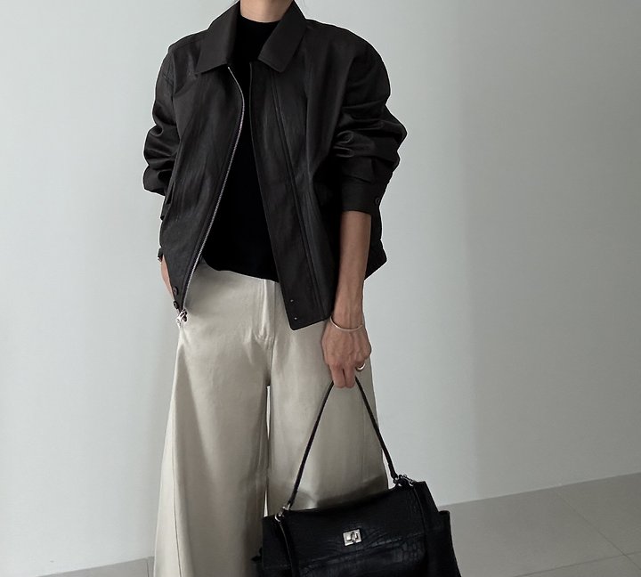 Ripple - Korean Women Fashion - #vintageinspired - Cielo Leather Jacket - 5