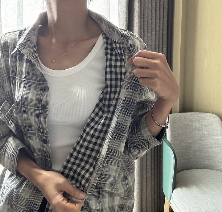 Ripple - Korean Women Fashion - #vintagekidsstyle - Local Check Shirt - 5