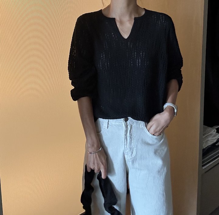 Ripple - Korean Women Fashion - #vintageinspired - Relax Knit - 4