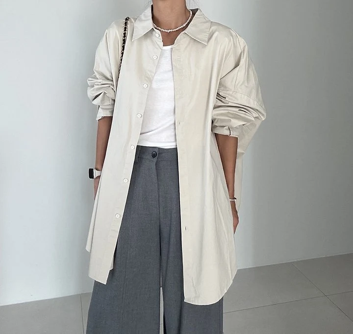 Ripple - Korean Women Fashion - #womensfashion - Clean Box Shirt - 3