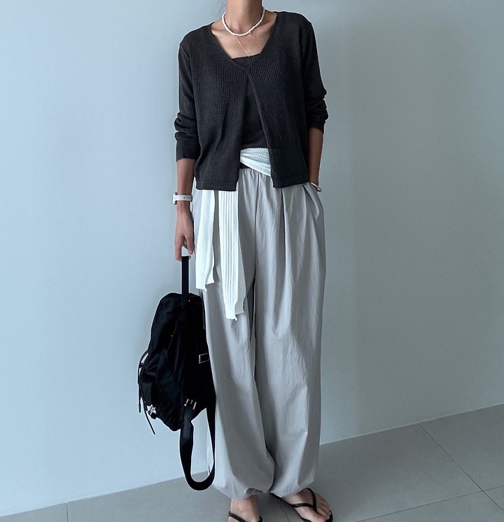 Ripple - Korean Women Fashion - #womensfashion - Rookie Harem Pants - 5