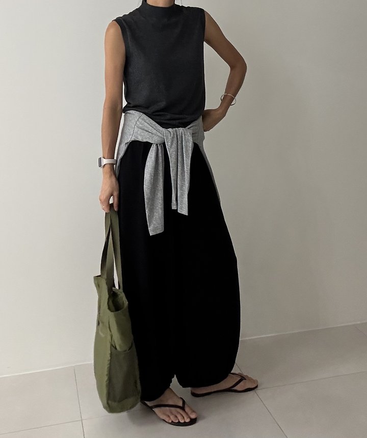 Ripple - Korean Women Fashion - #womensfashion - Knit Harem Pants - 6