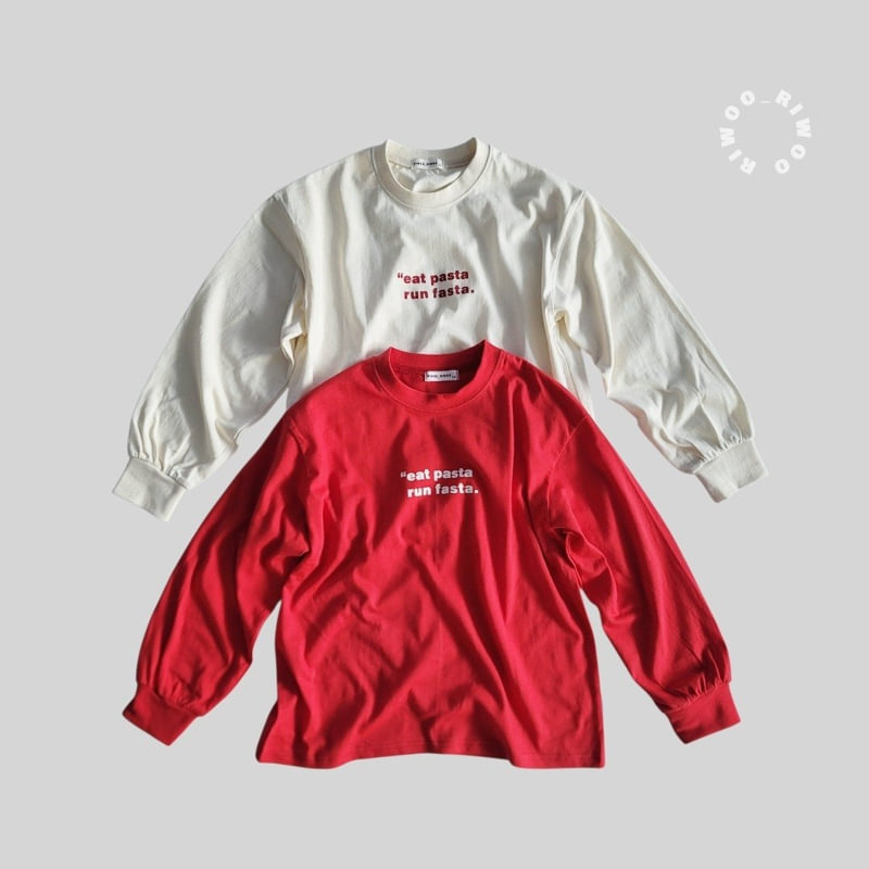 Riwoo Riwoo - Korean Children Fashion - #Kfashion4kids - Pasta Rib Trim Tee - 8