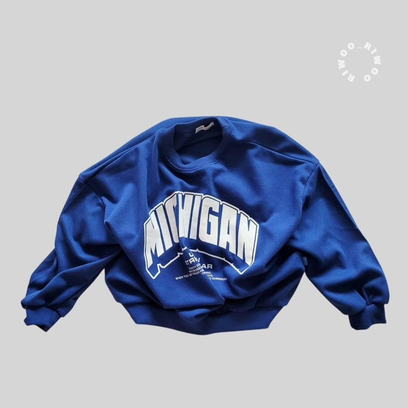 Riwoo Riwoo - Korean Children Fashion - #Kfashion4kids - Michigan Sweatshirt - 12