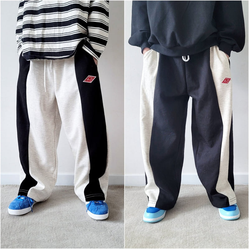 Riwoo Riwoo - Korean Children Fashion - #Kfashion4kids - Riwoo Side Color Block Wide Pants - 7