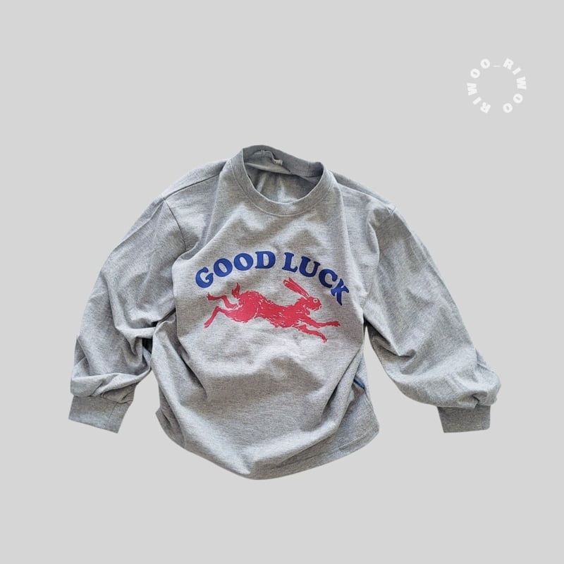 Riwoo Riwoo - Korean Children Fashion - #childofig - Good Luck Rib Trim Tee - 10