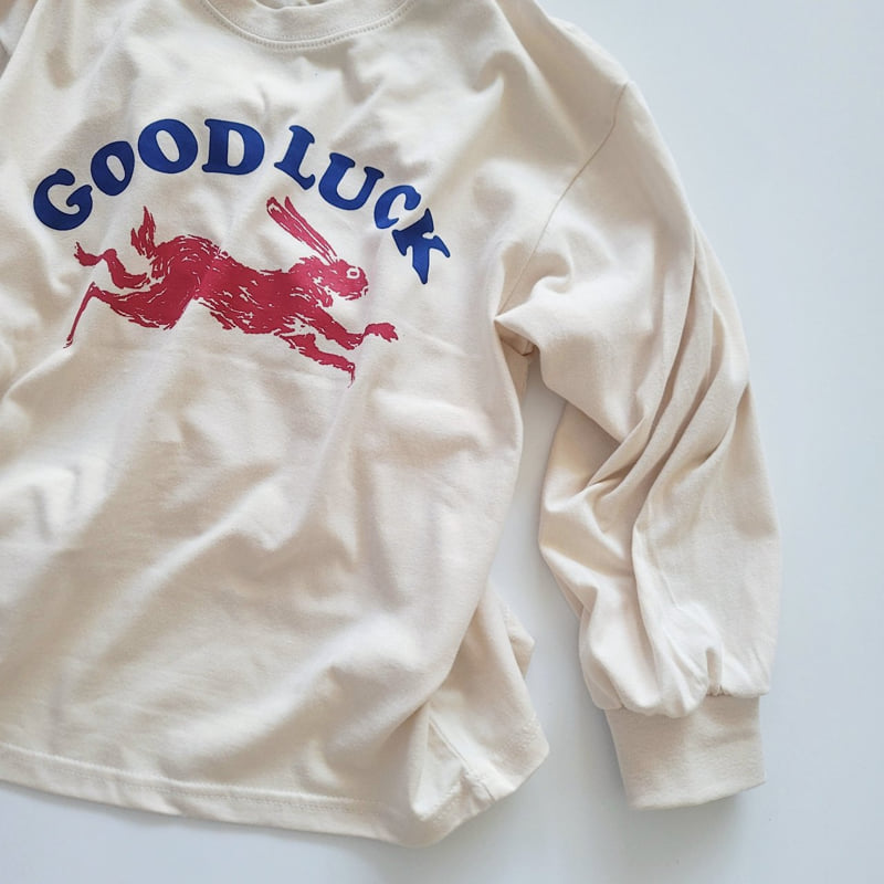 Riwoo Riwoo - Korean Children Fashion - #childofig - Good Luck Rib Trim Tee - 9