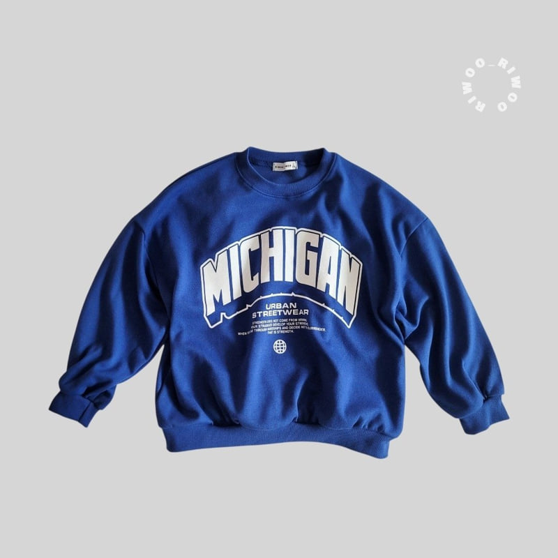 Riwoo Riwoo - Korean Children Fashion - #childofig - Michigan Sweatshirt - 3