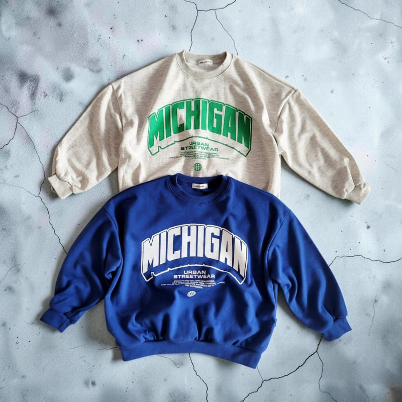 Riwoo Riwoo - Korean Children Fashion - #childofig - Michigan Sweatshirt - 4