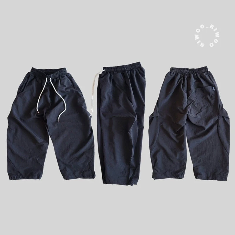Riwoo Riwoo - Korean Children Fashion - #childofig - Crispy Curve String Pants - 4