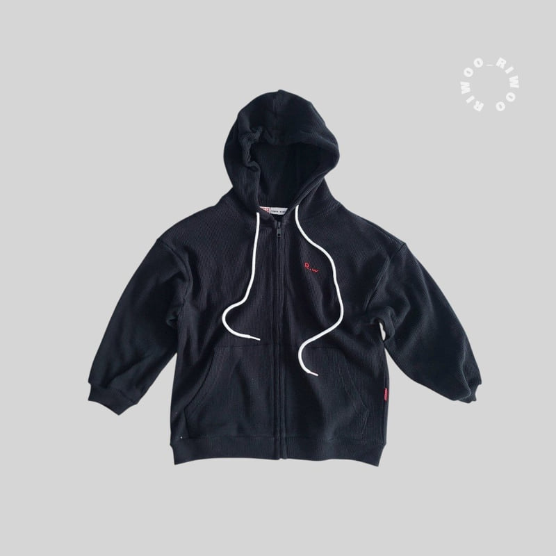 Riwoo Riwoo - Korean Children Fashion - #childrensboutique - Riwoo Waffle Basic Hoodie Zip-up - 9