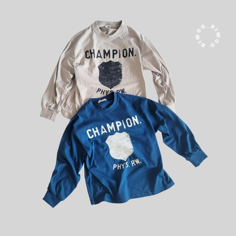 Riwoo Riwoo - Korean Children Fashion - #childrensboutique - Champion Rib Trim Tee - 8