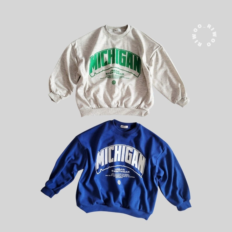 Riwoo Riwoo - Korean Children Fashion - #childrensboutique - Michigan Sweatshirt - 5