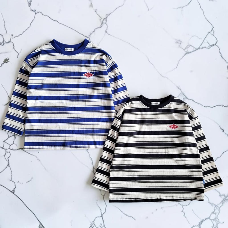 Riwoo Riwoo - Korean Children Fashion - #designkidswear - Riwoo Irregular Striped Tee