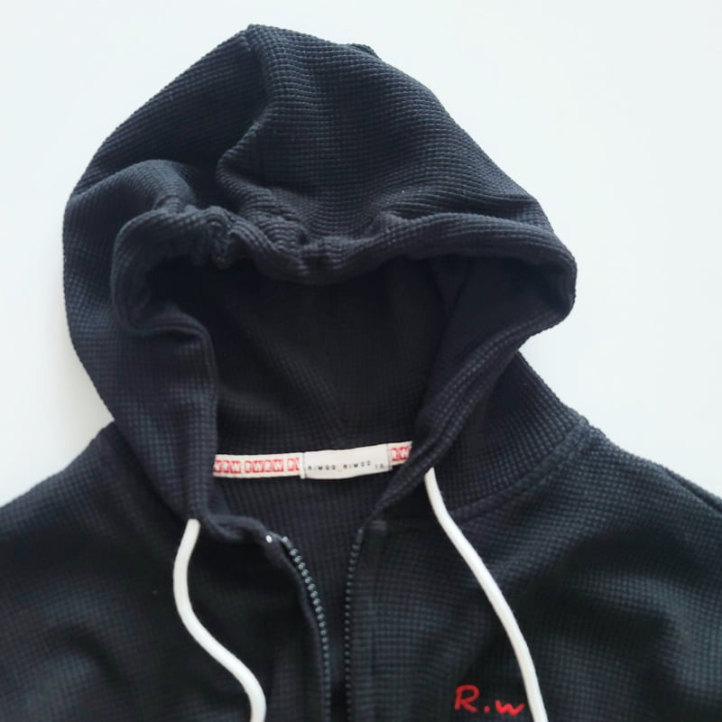 Riwoo Riwoo - Korean Children Fashion - #designkidswear - Riwoo Waffle Basic Hoodie Zip-up - 10
