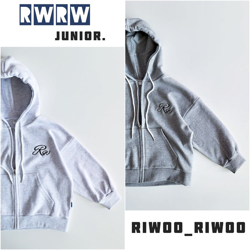 PK Double Boxy Hoodie Zip-up by Riwoo Riwoo for Child - view 7