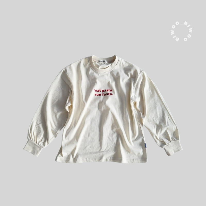 Riwoo Riwoo - Korean Children Fashion - #discoveringself - Pasta Rib Trim Tee - 3