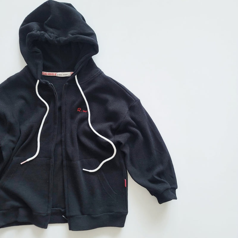 Riwoo Riwoo - Korean Children Fashion - #discoveringself - Riwoo Waffle Basic Hoodie Zip-up - 11