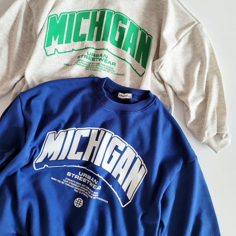 Riwoo Riwoo - Korean Children Fashion - #discoveringself - Michigan Sweatshirt - 7