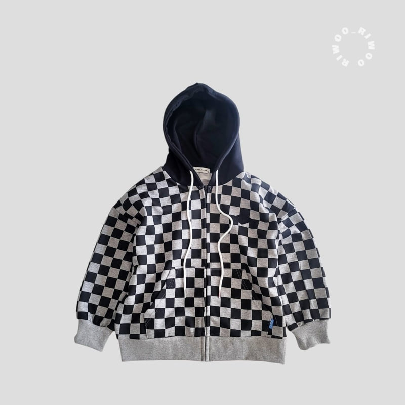 Riwoo Riwoo - Korean Children Fashion - #fashionkids - Riwoo Chess Hoodie Zip-up - 3