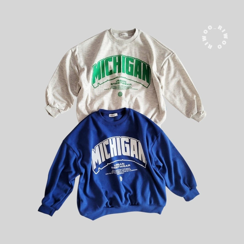 Riwoo Riwoo - Korean Children Fashion - #fashionkids - Michigan Sweatshirt - 8