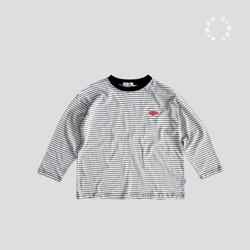 Riwoo Riwoo - Korean Children Fashion - #discoveringself - Riwoo Fine Striped Boxy Tee - 4