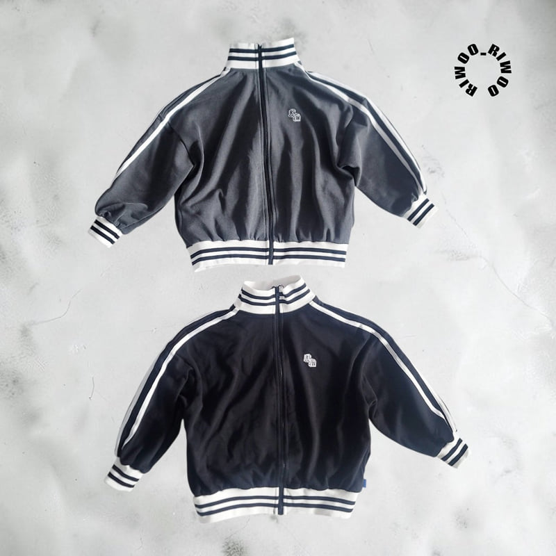 Riwoo Riwoo - Korean Children Fashion - #kidsshorts - Riwoo Pigment Track Jacket - 2