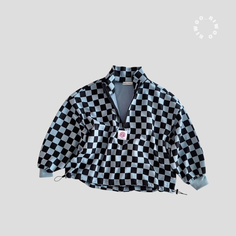 Riwoo Riwoo - Korean Children Fashion - #kidsshorts - Unique Check Half Zip-up - 10